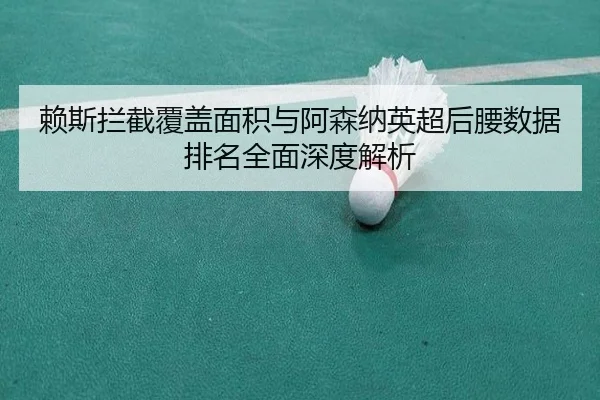 赖斯拦截覆盖面积与阿森纳英超后腰数据排名全面深度解析